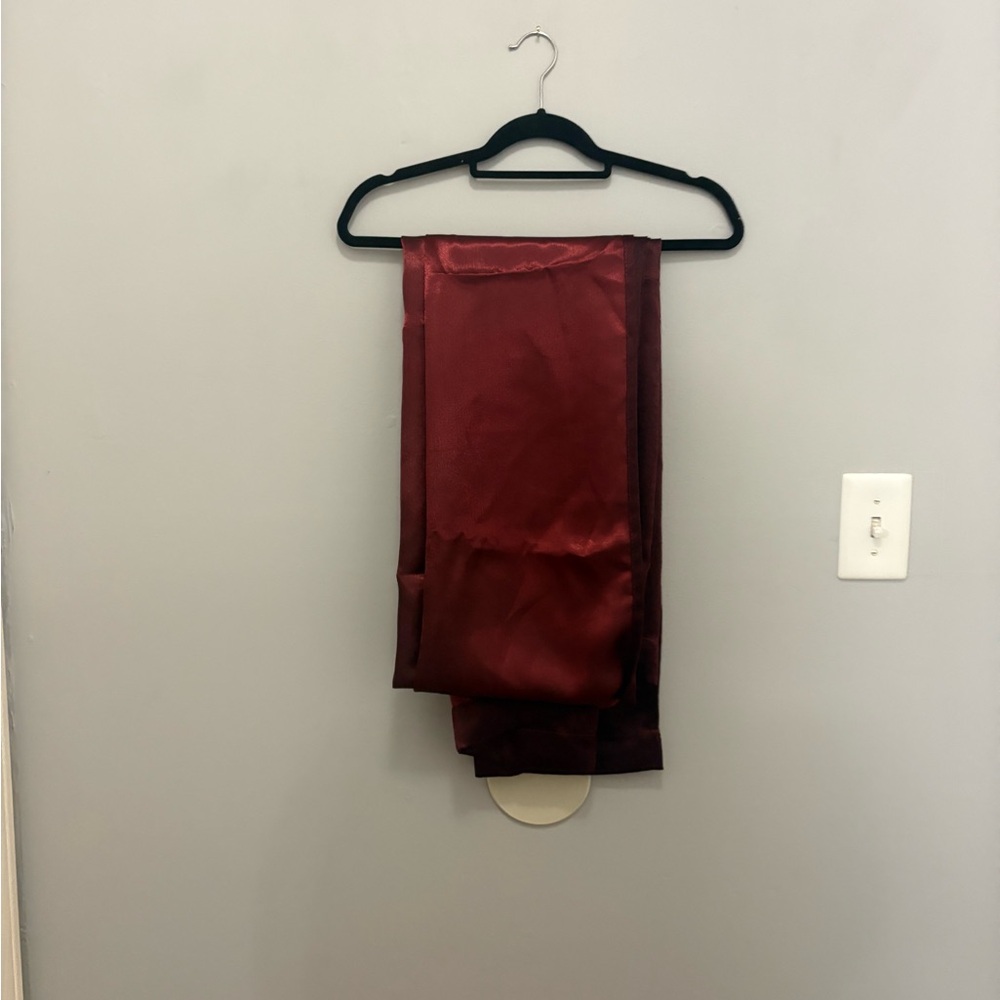 Elegant burgandy blackout energy saving curtain panel - Picture 2 of 10